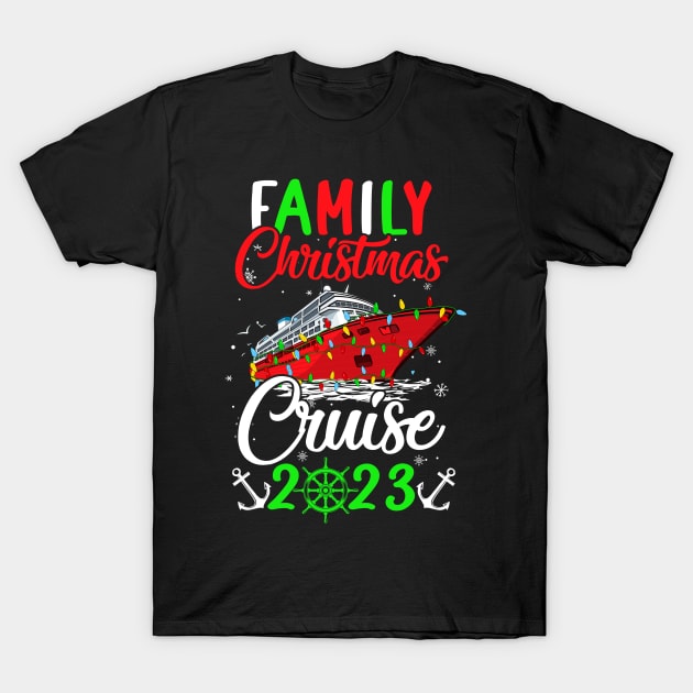 Family Christmas Cruise 2023 Squad Xmas Funny Cruising Lover T-Shirt by James Green